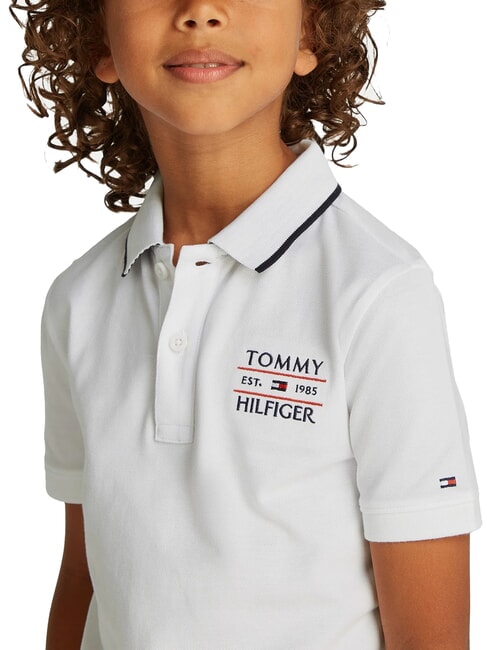 TH KIDS Kurzarm-Poloshirt f&uuml;r Kinder Wei&szlig; - Kinder-T-Shirt