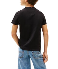 TOMMY HILFIGER TH KIDS Kurz&auml;rmeliges T-Shirt mit Tasche Schwarz - Kinder-T-Shirt - 2