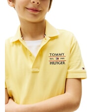 TOMMY HILFIGER TH KIDS Kurzarm-Poloshirt f&uuml;r Kinder Zitronengras - Kinder-T-Shirt - 3
