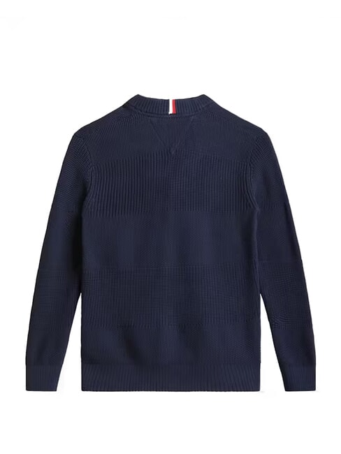 TH KIDS Kinder-Baumwollstrickjacke dunkle Nachtmarine - Kinderpullover