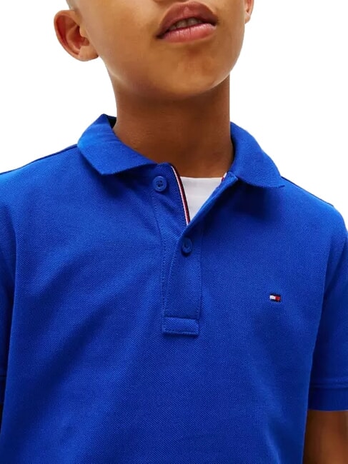 TH KIDS Kurz&auml;rmeliges Poloshirt aus Baumwolle Keilblau - Kinder-T-Shirt