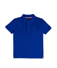 TOMMY HILFIGER TH KIDS Kurz&auml;rmeliges Poloshirt aus Baumwolle Keilblau - Kinder-T-Shirt - 4