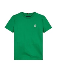 TOMMY HILFIGER TH KIDS Kurz&auml;rmeliges T-Shirt mit Logo-Wappen Olympic Green - Kinder-T-Shirt - 3
