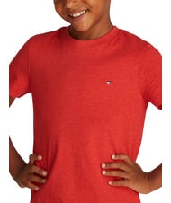 TOMMY HILFIGER TH KIDS Kurzarm-T-Shirt in regul&auml;rer Passform Apfelrot Heidekraut - Kinder-T-Shirt - 3