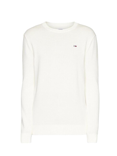 TH JEANS  Rundhalsausschnitt aus Baumwolle altes Wei&szlig; - Herrenpullover