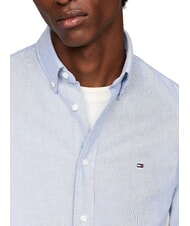 TOMMY HILFIGER TH  Lang&auml;rmliges Baumwollhemd k&ouml;nigsblau - Herrenhemden - 3