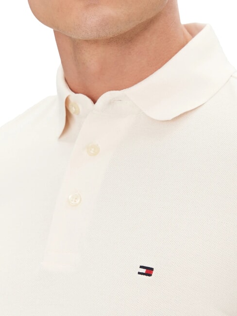 1985  1985 Schmal geschnittenes Poloshirt Elfenbeinbl&uuml;tenblatt - Herren-Polo-Shirts/Herren-Polo-Shirt/Herrenpoloshirt/Herrenpoloshirts