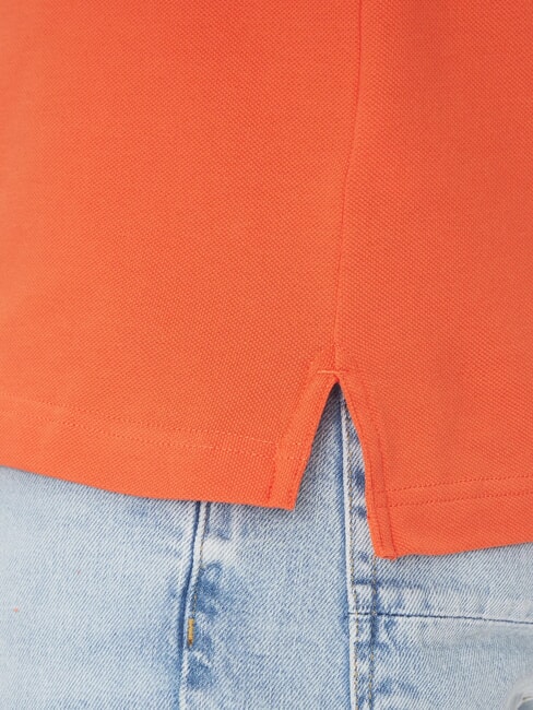 1985  1985 Schmal geschnittenes Poloshirt leuchtendes Orange - Herren-Polo-Shirts/Herren-Polo-Shirt/Herrenpoloshirt/Herrenpoloshirts