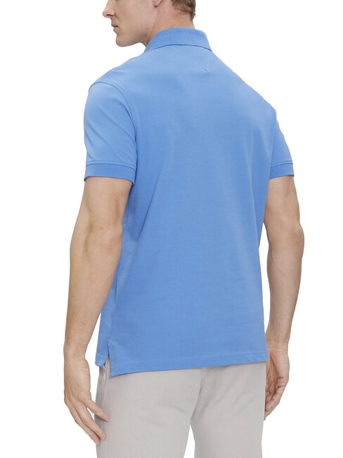 1985  1985 Schmal geschnittenes Poloshirt blauer Zauber - Herren-Polo-Shirts/Herren-Polo-Shirt/Herrenpoloshirt/Herrenpoloshirts