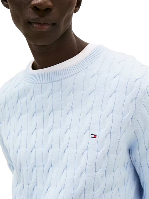 TH  Pullover mit Rundhalsausschnitt luftiges Blau - Herrenpullover