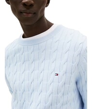 TOMMY HILFIGER TH  Pullover mit Rundhalsausschnitt luftiges Blau - Herrenpullover - 2