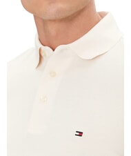 TOMMY HILFIGER 1985  1985 Schmal geschnittenes Poloshirt Elfenbeinbl&uuml;tenblatt - Herren-Polo-Shirts/Herren-Polo-Shirt/Herrenpoloshirt/Herrenpoloshirts - 3