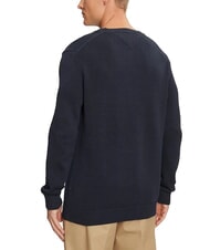TOMMY HILFIGER TH JEANS  Rundhalsausschnitt aus Baumwolle dunkle Nachtmarine - Herrenpullover - 2