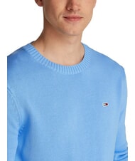 TOMMY HILFIGER TH JEANS  Rundhalsausschnitt aus Baumwolle Zuckerpflaumenblau - Herrenpullover - 3