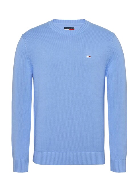 TH JEANS  Rundhalsausschnitt aus Baumwolle Zuckerpflaumenblau - Herrenpullover