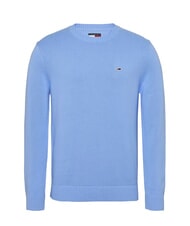 TOMMY HILFIGER TH JEANS  Rundhalsausschnitt aus Baumwolle Zuckerpflaumenblau - Herrenpullover - 4