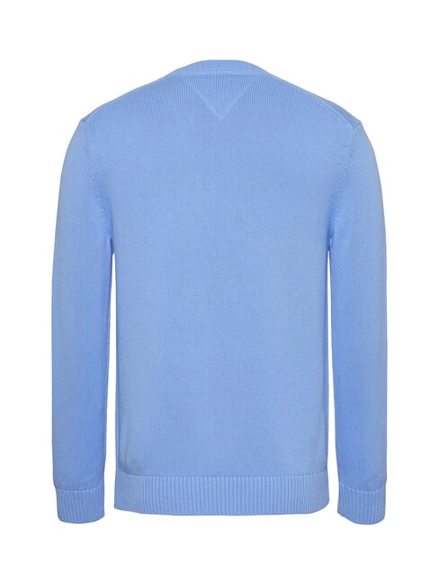 TH JEANS  Rundhalsausschnitt aus Baumwolle Zuckerpflaumenblau - Herrenpullover