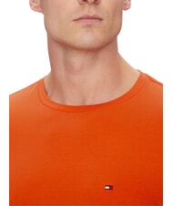 TOMMY HILFIGER  Stretch-T-Shirt f&uuml;r Herren leuchtendes Orange - Herren-T-Shirts - 3