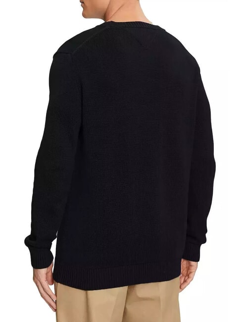 TH JEANS  Rundhalsausschnitt aus Baumwolle Schwarz - Herrenpullover