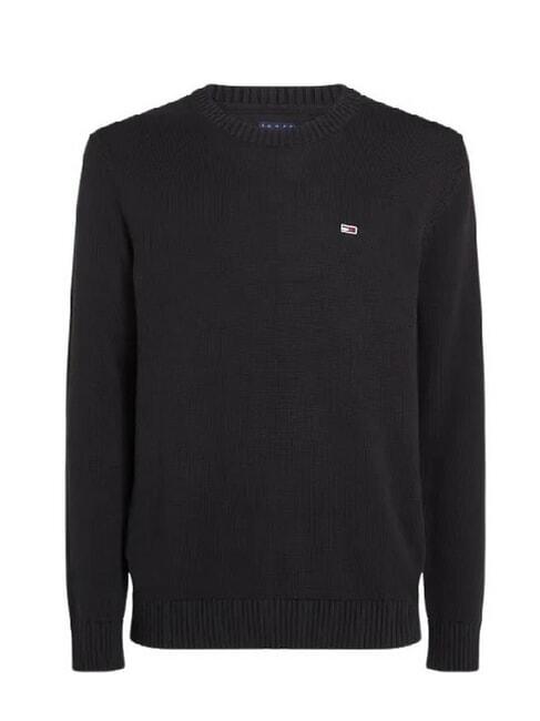 TH JEANS  Rundhalsausschnitt aus Baumwolle Schwarz - Herrenpullover