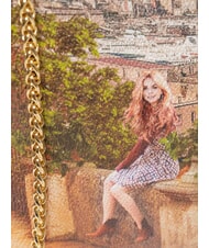 YNOT YESBAG Gro&szlig;e Clutch mit Schulterriemen aus Metall Zitronenbaum - Damentaschen - 3