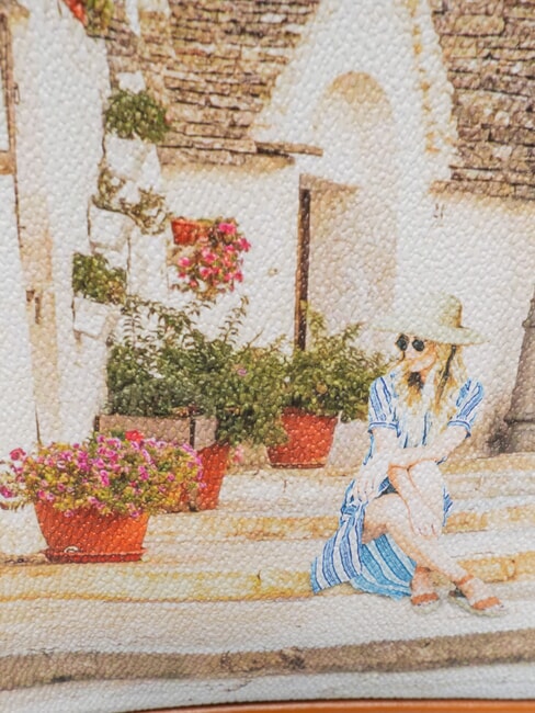 YESBAG Mittelgro&szlig;e Schultertasche Apulien Sommer - Damentaschen