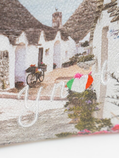 YESBAG Kleine Clutch mit Schulterriemen Alice in Trulli - Damentaschen