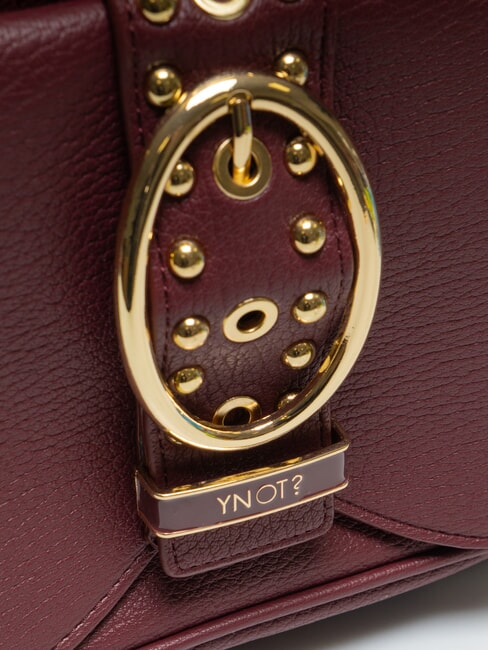 ROCKER Rucksack mit Schnalle und Nieten Wein - Damentaschen