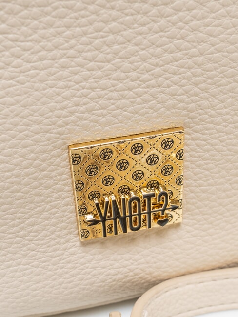 RACHEL Gro&szlig;e halbmondf&ouml;rmige Tasche mit Schultergurt Creme - Damentaschen