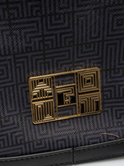 LABIRINT Schultertasche mit Klappe SCHWARZ - Damentaschen