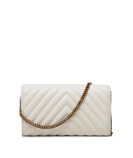 PINKO LOVE ONE Clutch aus Leder mit Chevron-Muster - Damentaschen