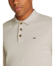 TOMMY HILFIGER TH JEANS Pullover mit Kragen und Kn&ouml;pfen Zeitungspapier - Herrenpullover - 3