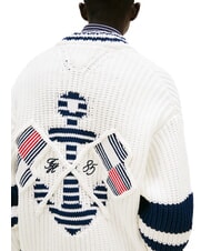 TOMMY HILFIGER TH Strickjacke aus Baumwolle mit Kn&ouml;pfen ecru - Herrenpullover - 4
