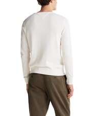 TOMMY HILFIGER TH Pullover mit Mikrologo und Rundhalsausschnitt Elfenbeinbl&uuml;tenblatt - Herrenpullover - 2