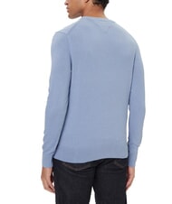 TOMMY HILFIGER TH Pullover mit Mikrologo und Rundhalsausschnitt Gef&auml;&szlig; blaue Heide - Herrenpullover - 2