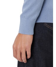 TOMMY HILFIGER TH Pullover mit Mikrologo und Rundhalsausschnitt Gef&auml;&szlig; blaue Heide - Herrenpullover - 4