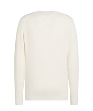 TOMMY HILFIGER TH Rundhals-Baumwollpullover Elfenbeinbl&uuml;tenblatt - Herrenpullover - 2