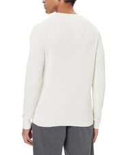 TOMMY HILFIGER TH Wabenf&ouml;rmiger Rundhalspullover Elfenbeinbl&uuml;tenblatt - Herrenpullover - 2