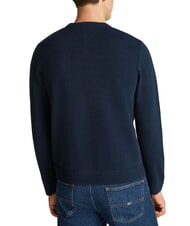 TOMMY HILFIGER TH JEANS Rundhalspullover mit Logostickerei - Herrenpullover