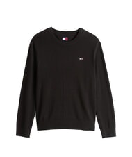 TOMMY HILFIGER TH JEANS Baumwollpullover mit Rundhalsausschnitt Schwarz - Herrenpullover - 4