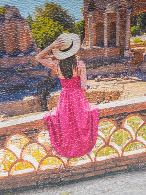 YESBAG Schultertasche mit Klappe Sommer in Taormina - Damentaschen