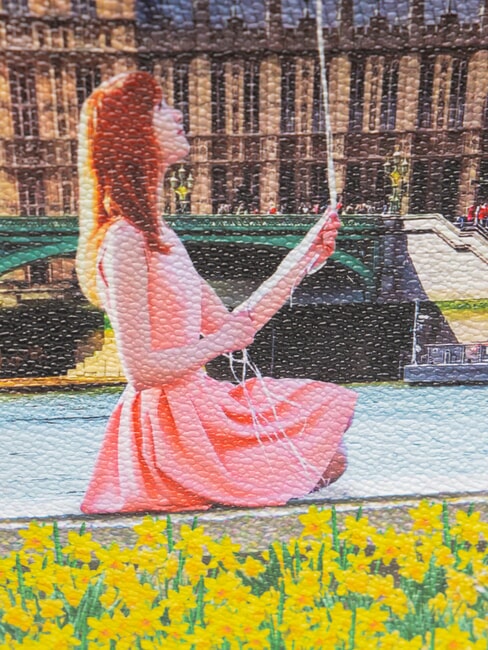 YESBAG Schultertasche mit Klappe gelbe Blume - Damentaschen