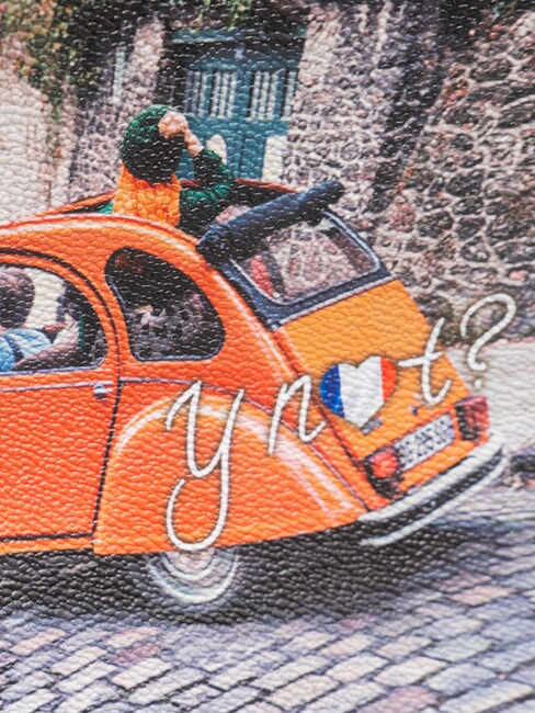 YESBAG Schultertasche mit Klappe so ist das Leben - Damentaschen