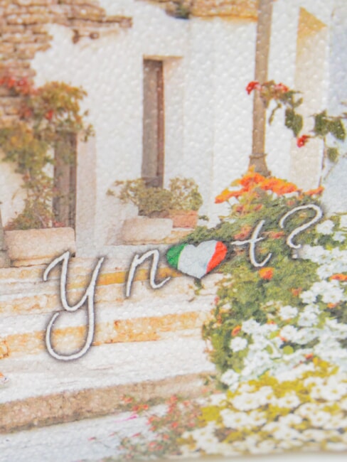 YESBAG Mittelgro&szlig;e Clutch mit Manschette Apulien Sommer - Damentaschen