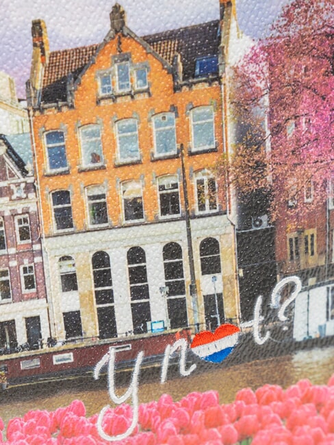 YESBAG Clutch mit Schulterriemen aus Metall Tulpen - Damentaschen