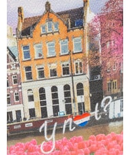 YNOT YESBAG Clutch mit Schulterriemen aus Metall Tulpen - Damentaschen - 3