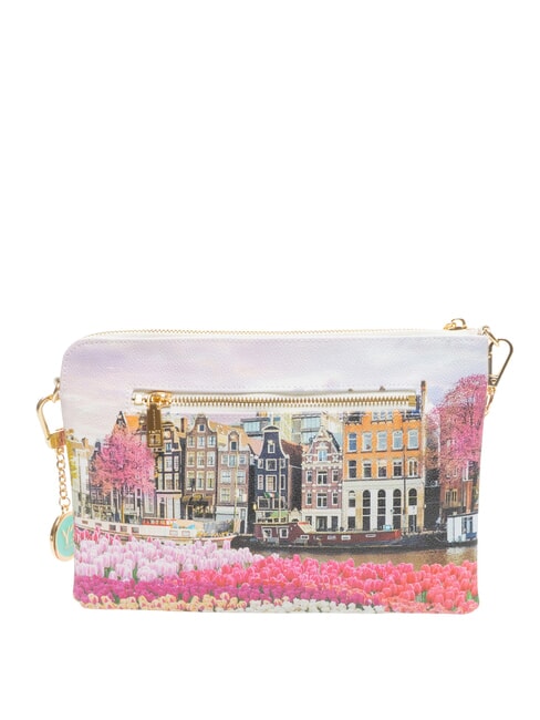 YESBAG Clutch mit Schulterriemen aus Metall Tulpen - Damentaschen