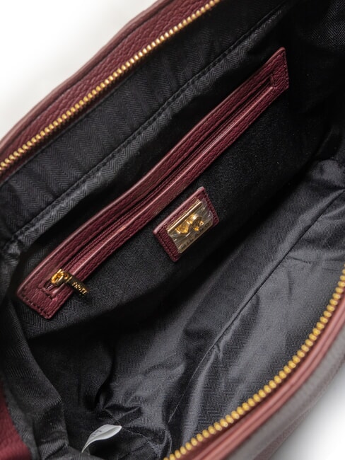 ROCKER Einkaufstasche mit Schnalle und Nieten Wein - Damentaschen