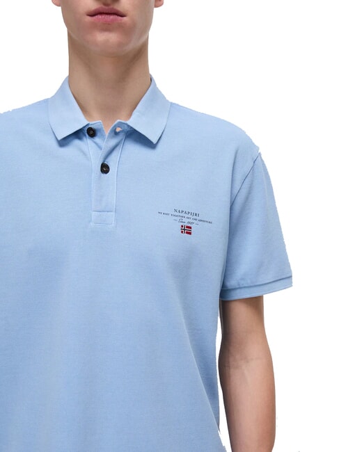 ELBAS JERSEY Mikrologe-Poloshirt aus Baumwolle funkelnd/Petunie - Herren-Polo-Shirts/Herren-Polo-Shirt/Herrenpoloshirt/Herrenpoloshirts