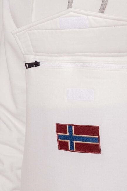 BURGEE Kapuzenpullover wei&szlig;er Reiher - Sweatshirts Herren